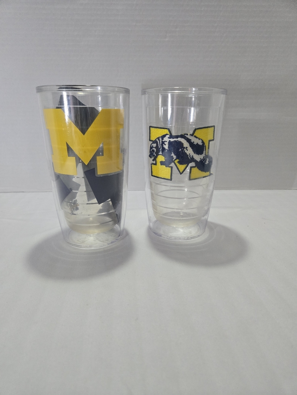 University Of Michigan Tatvis Logo Double-Wall Tumbler - Yellow/Blue